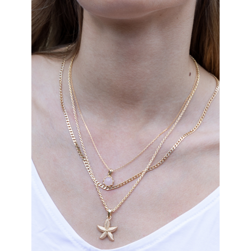 Gold-plated Starfish Necklace