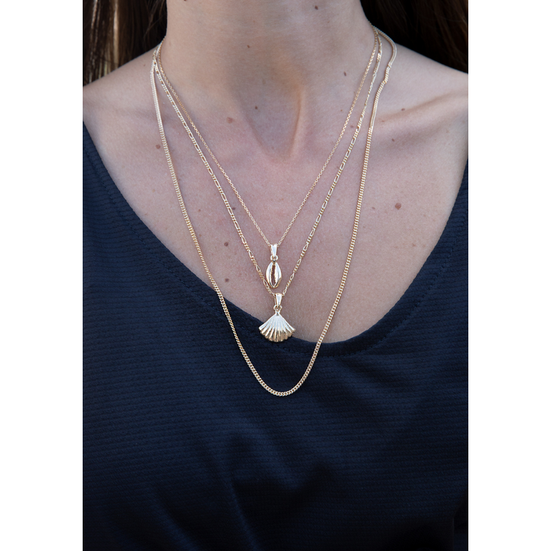 Open-Ended Gold-Plated Link Necklace