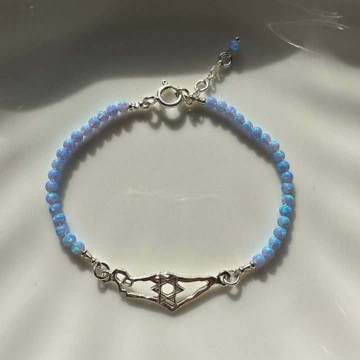 Blue Opal Israel Bracelet