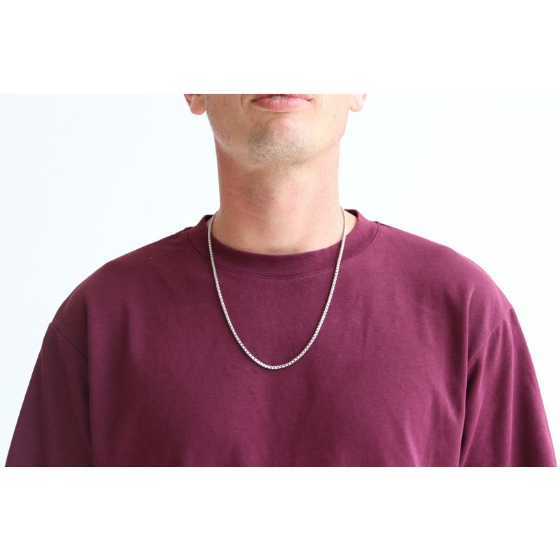 925 Sterling Silver Box Chain Necklace